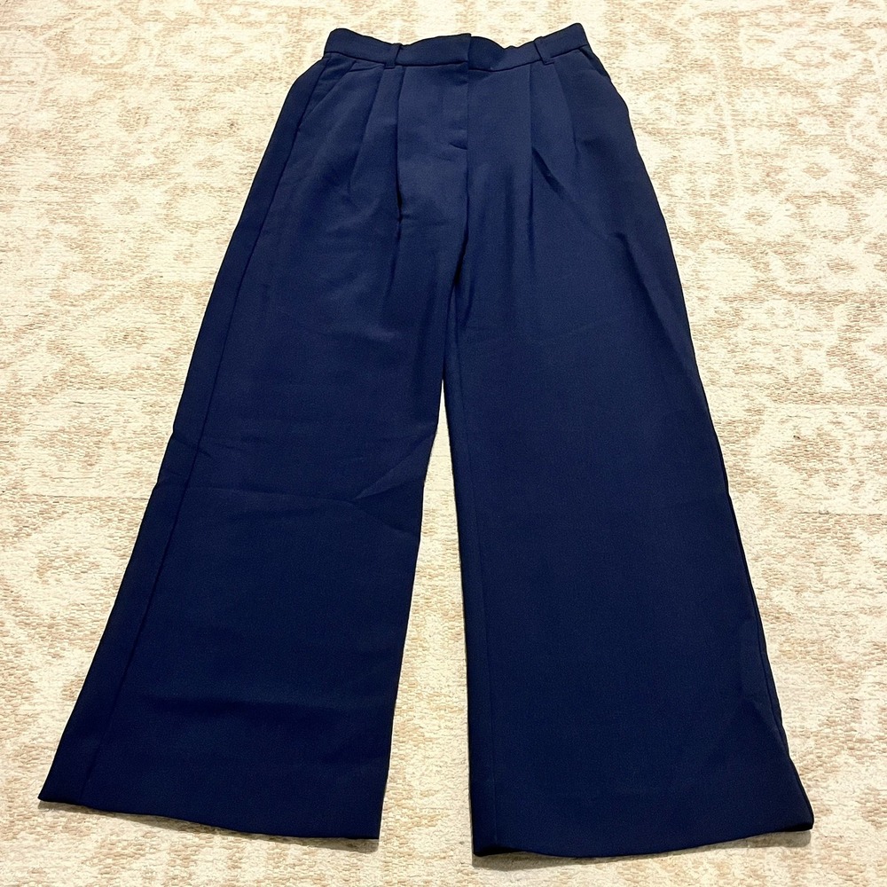 Abercrombie & Fitch Navy Wide Leg Pants